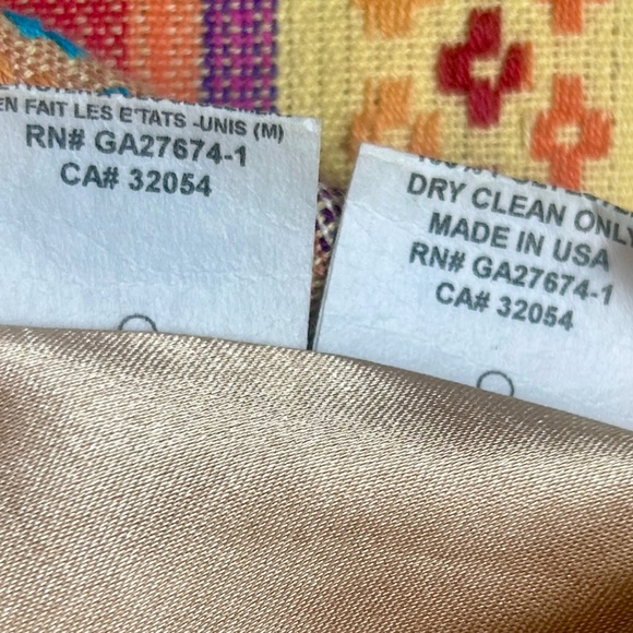 Eva Franco | Fit and Flare Boho Striped V-Neck Midi Dress - Picture 4 of 5